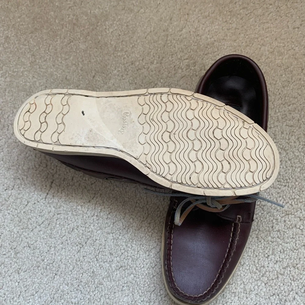 Vintage Coaster’s Leather Deck Boat Shoes Loafers - Picture 5 of 10